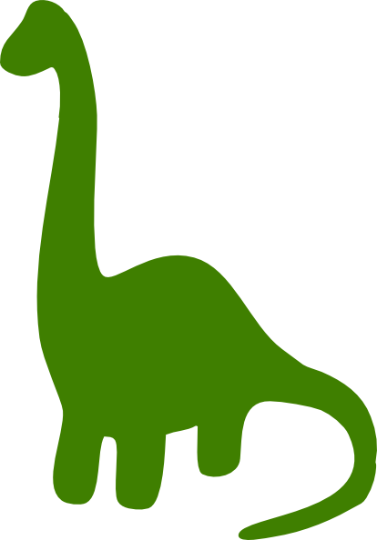 Dinosaur outline clip art