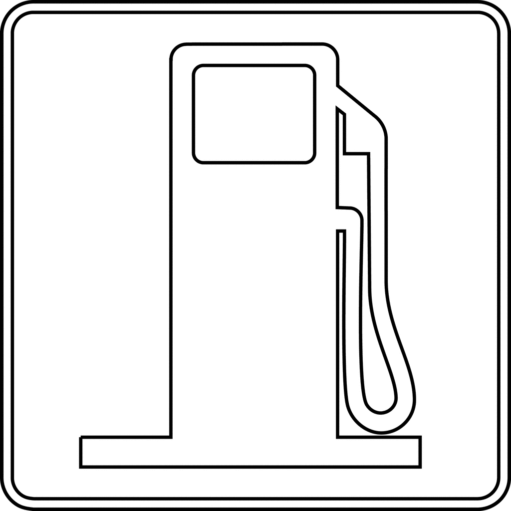 Gas station pump clipart