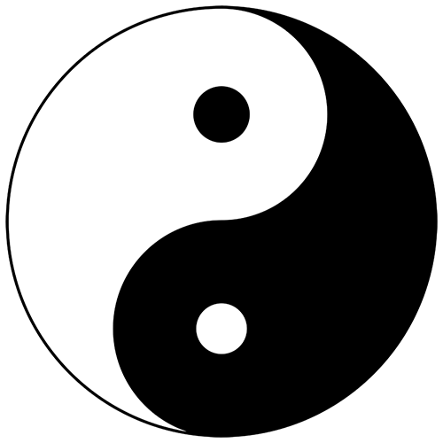 Yin-Yang Symbol - Facebook Symbols and Chat Emoticons
