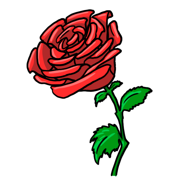 Rose Cartoon Drawing | Free Download Clip Art | Free Clip Art | on ... -  ClipArt Best - ClipArt Best