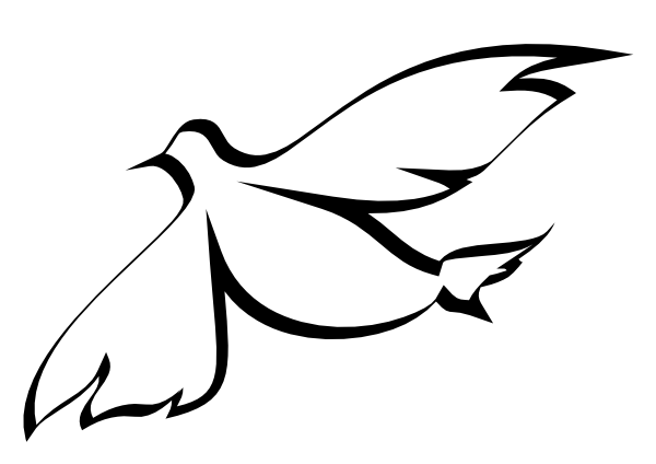 Dove and cross clipart