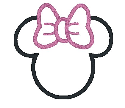 Minnie mouse outline clipart