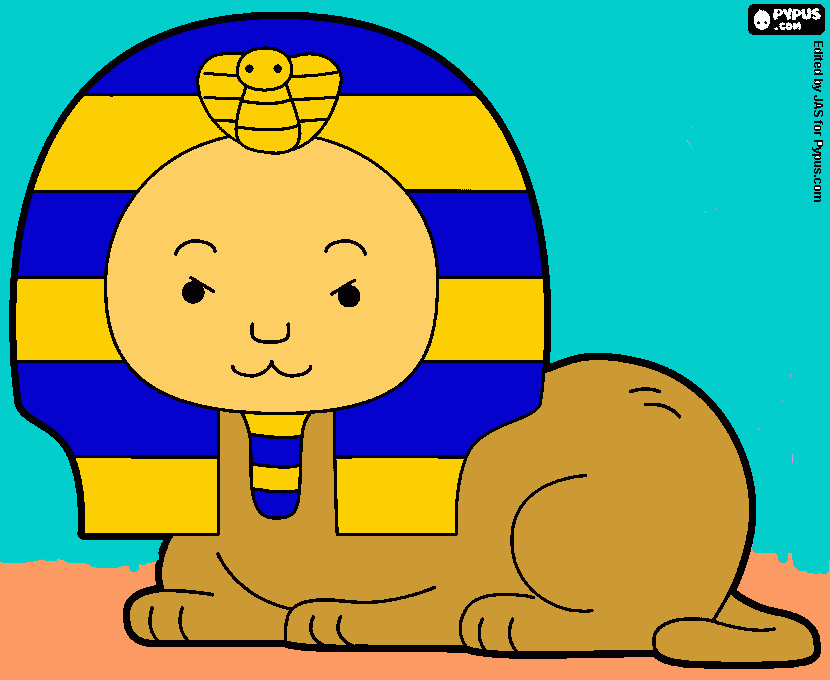 great sphinx coloring page, printable great sphinx
