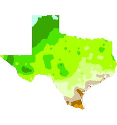 Texas Interactive USDA Plant Hardiness Zone Map | Fruits | Pinterest