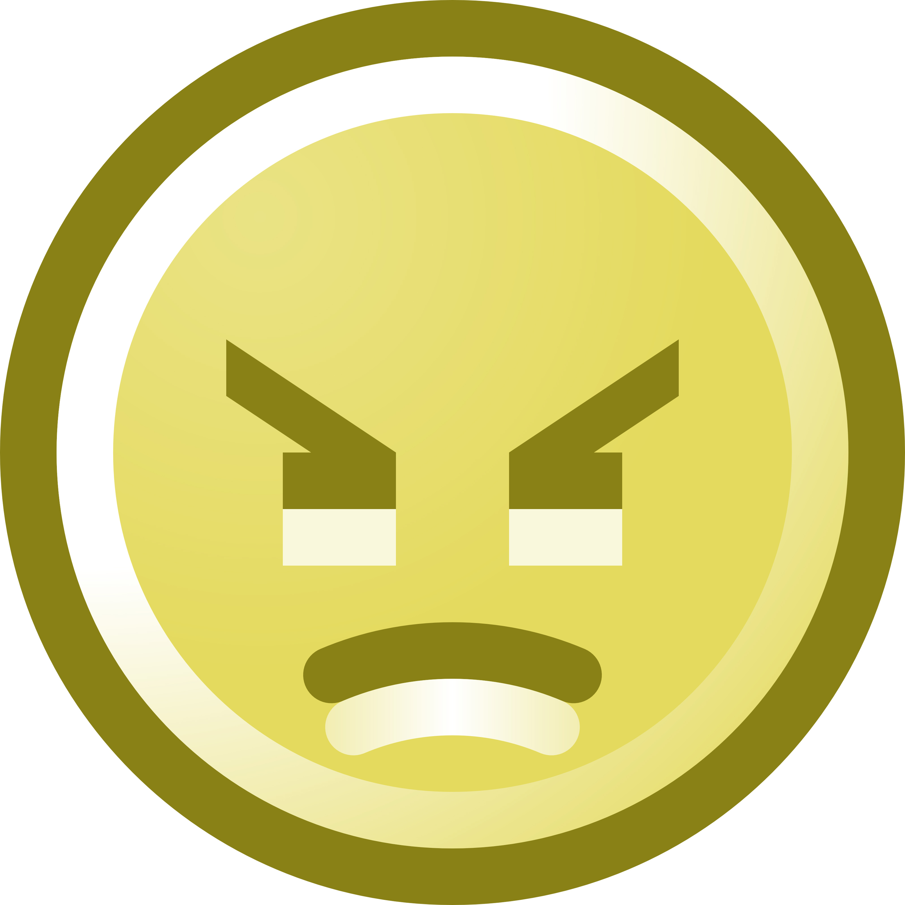 Grumpy Smiley Face Clipart - Free to use Clip Art Resource