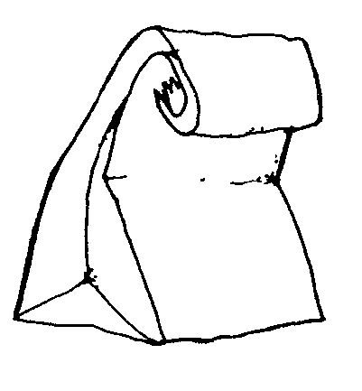 Sack lunch clipart