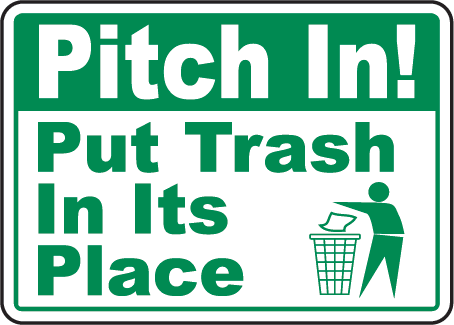 Pitch In! Put Trash in its Place. Â« Magnolia Center Little League