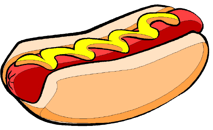 Animated hot dog clipart