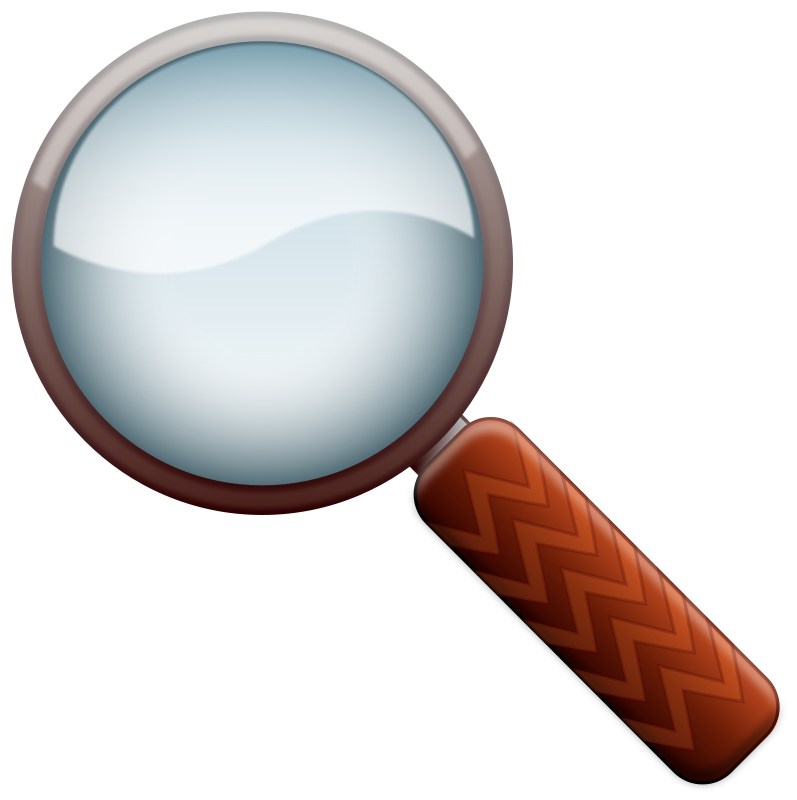 Science magnifying glass clipart