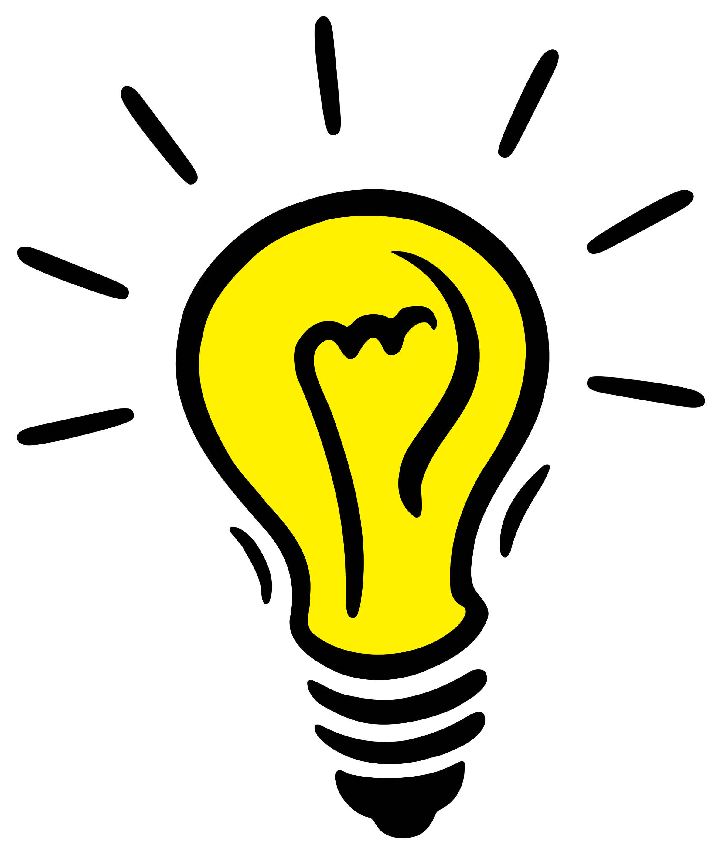 Bright Idea Light Bulb Clipart