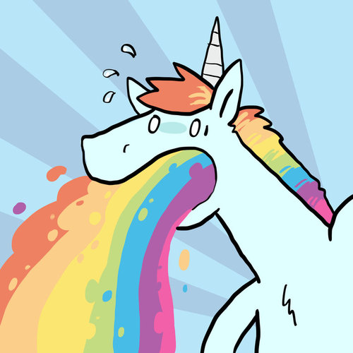 Rainbow Unicorn Cartoon - Free Clipart Images