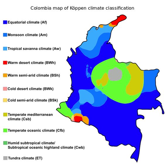Climate Map For South America Clipart Best
