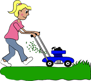 Lawn mowing clip art
