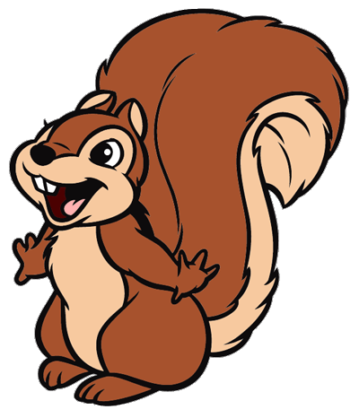 Cartoon squirrel clipart