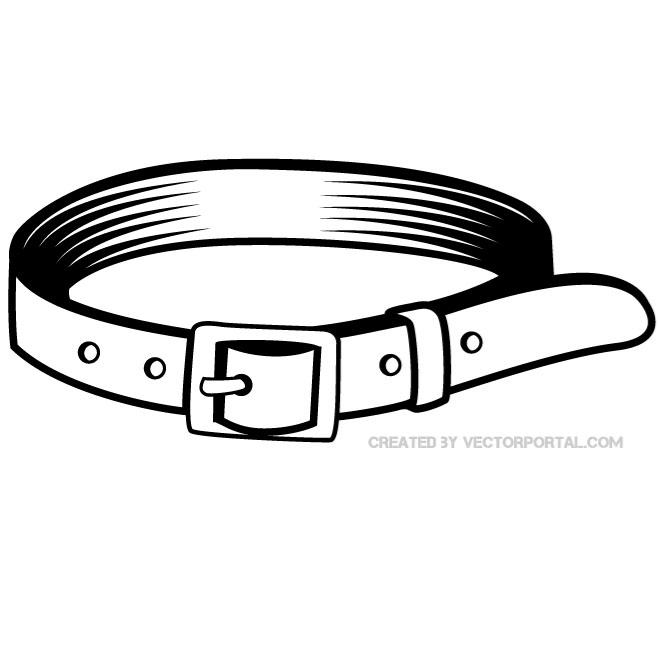 Silhouette black belt clipart