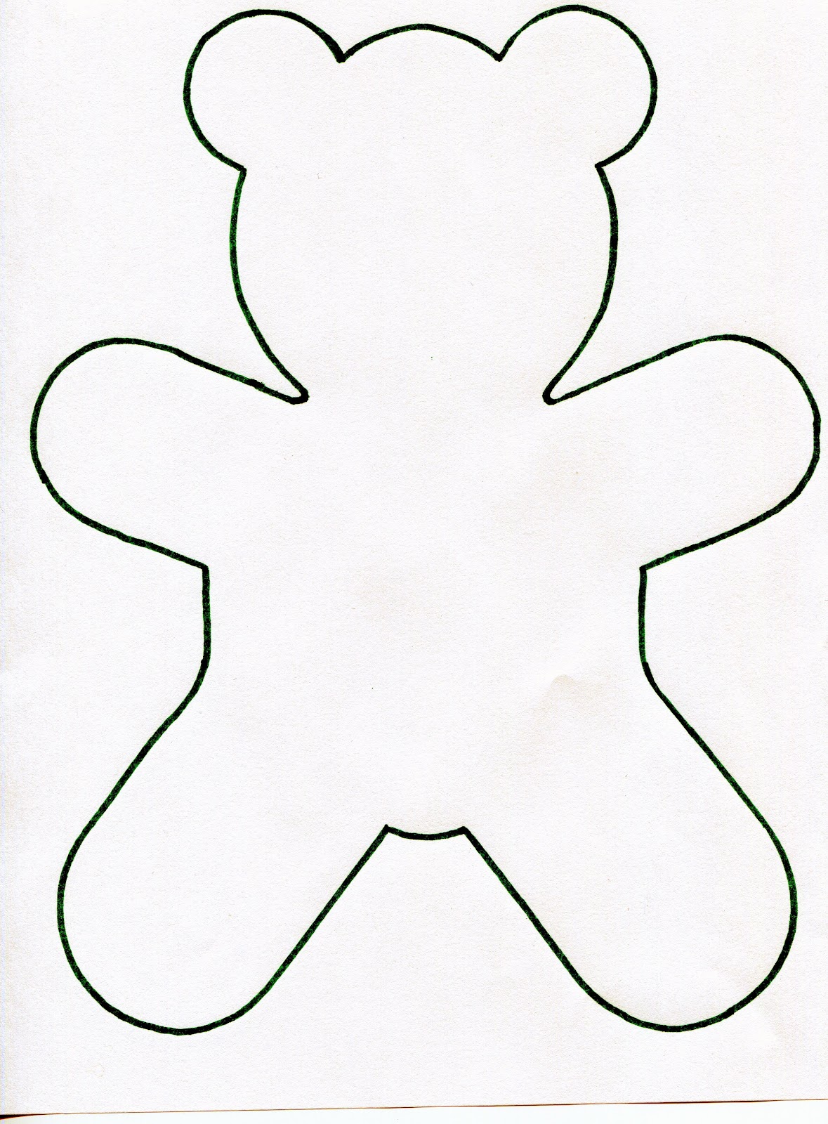 free clipart teddy bear outline - photo #26