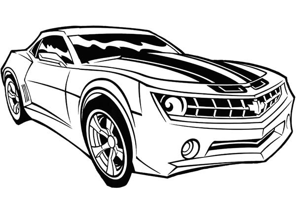 Bumblebee Car Transformer Coloring Pages | Best Place to Color