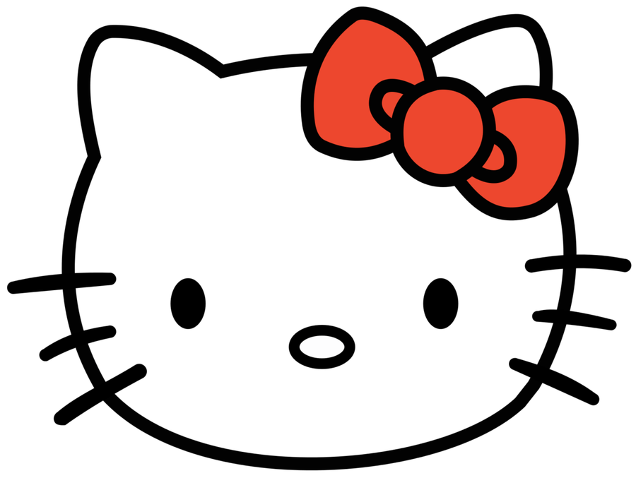 hello kitty clipart black and white - photo #9