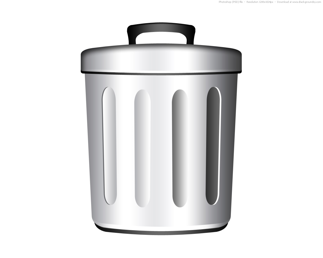 Simple Garbage Can Clipart