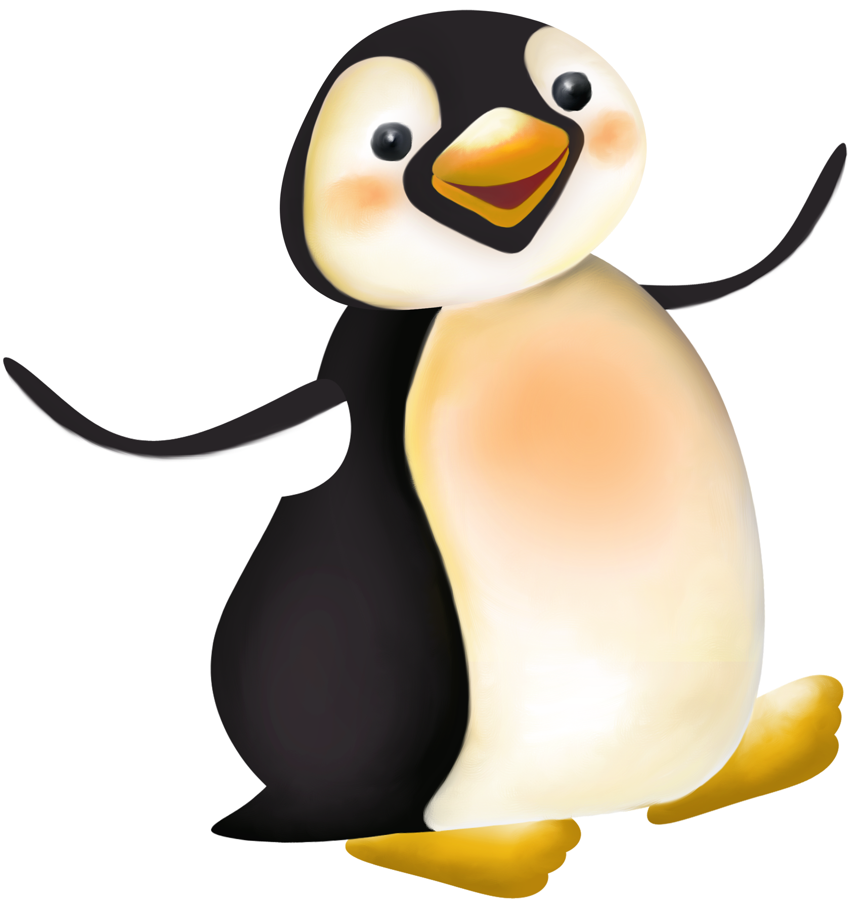 Cartoon penguin clipart