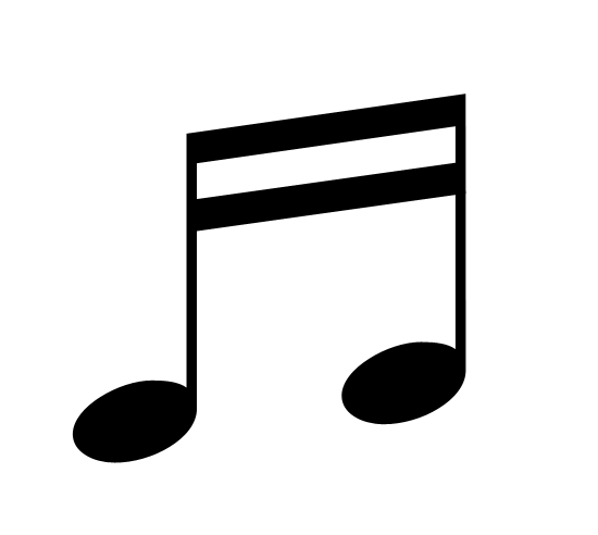 4 Sixteenth Note Clipart