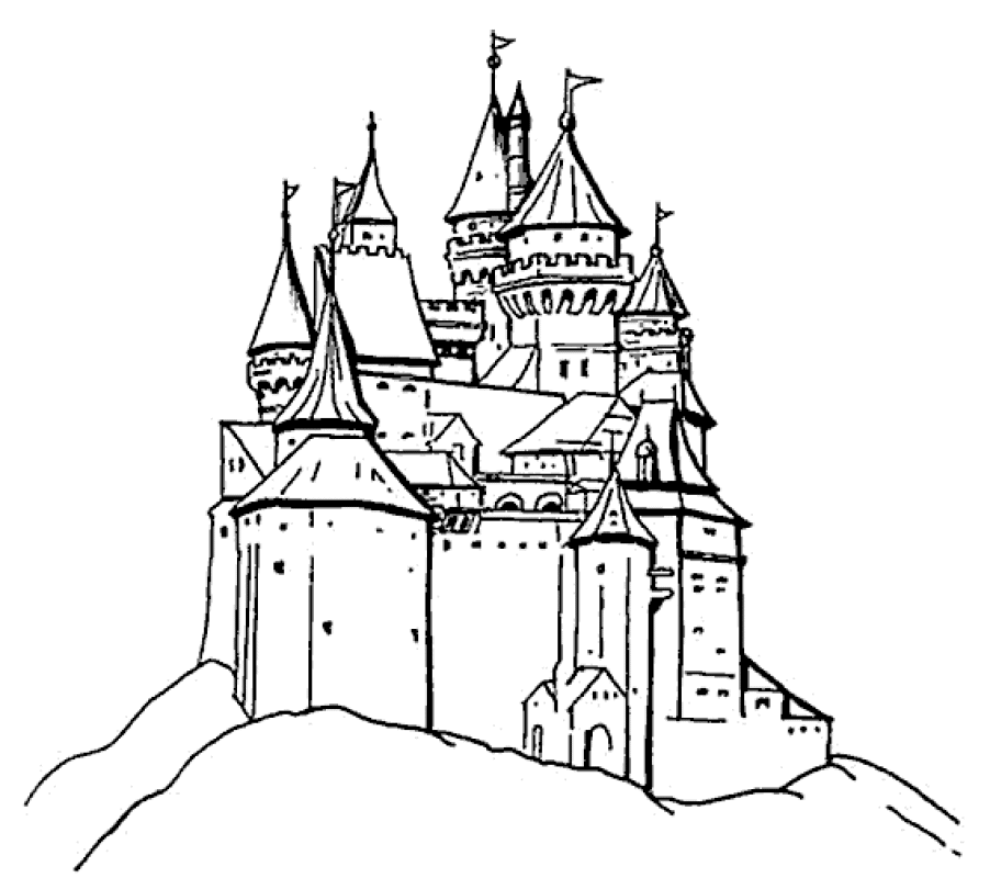 Sand Castle Drawing - ClipArt Best