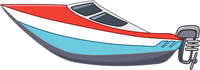 Clip Art Of A Speed Boat Clip Art, Vector Images & Illustrations ...