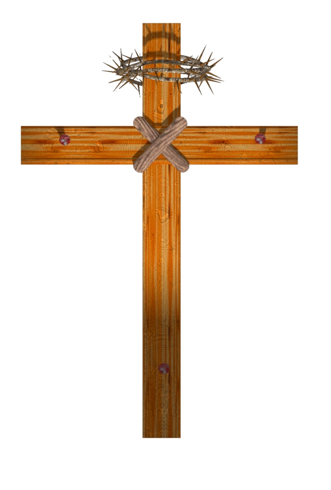 Jesus and the cross watermark clipart