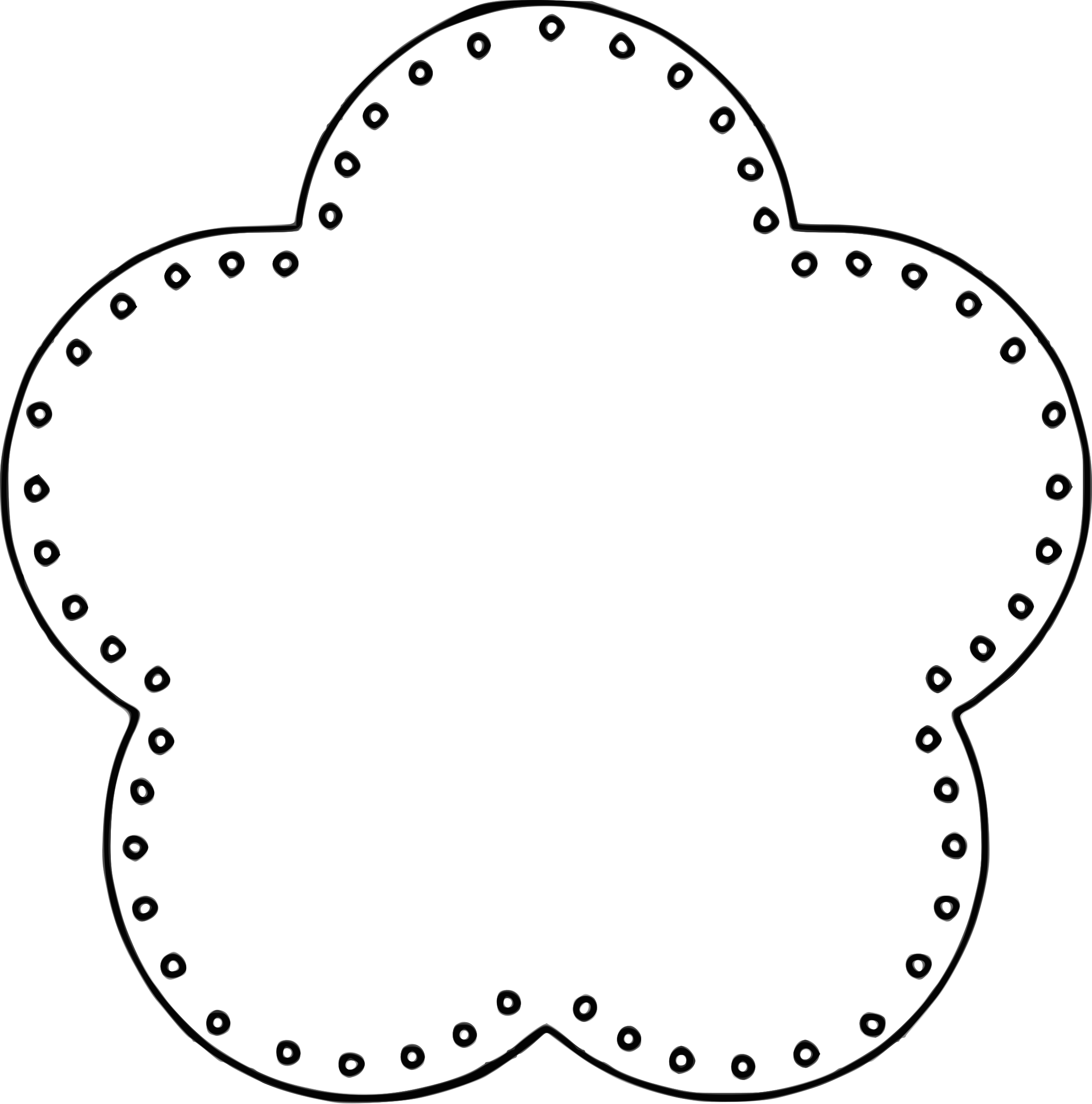Scalloped Circle Clipart Free