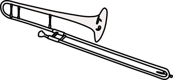Trombone(2) clip art - vector - Free Clipart Images