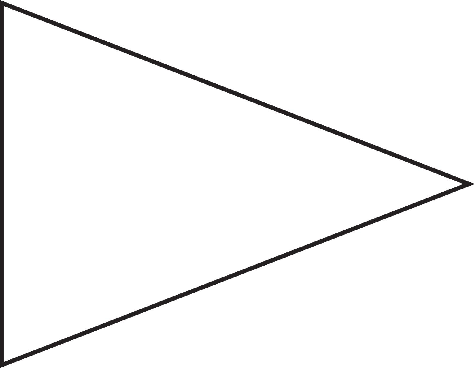 Best Photos of Triangle Flag Template - Printable Triangle Banner ...