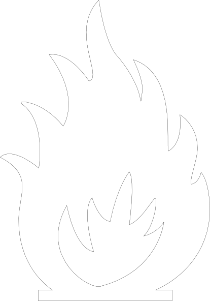 Black And White Fire Clipart - Free Clipart Images