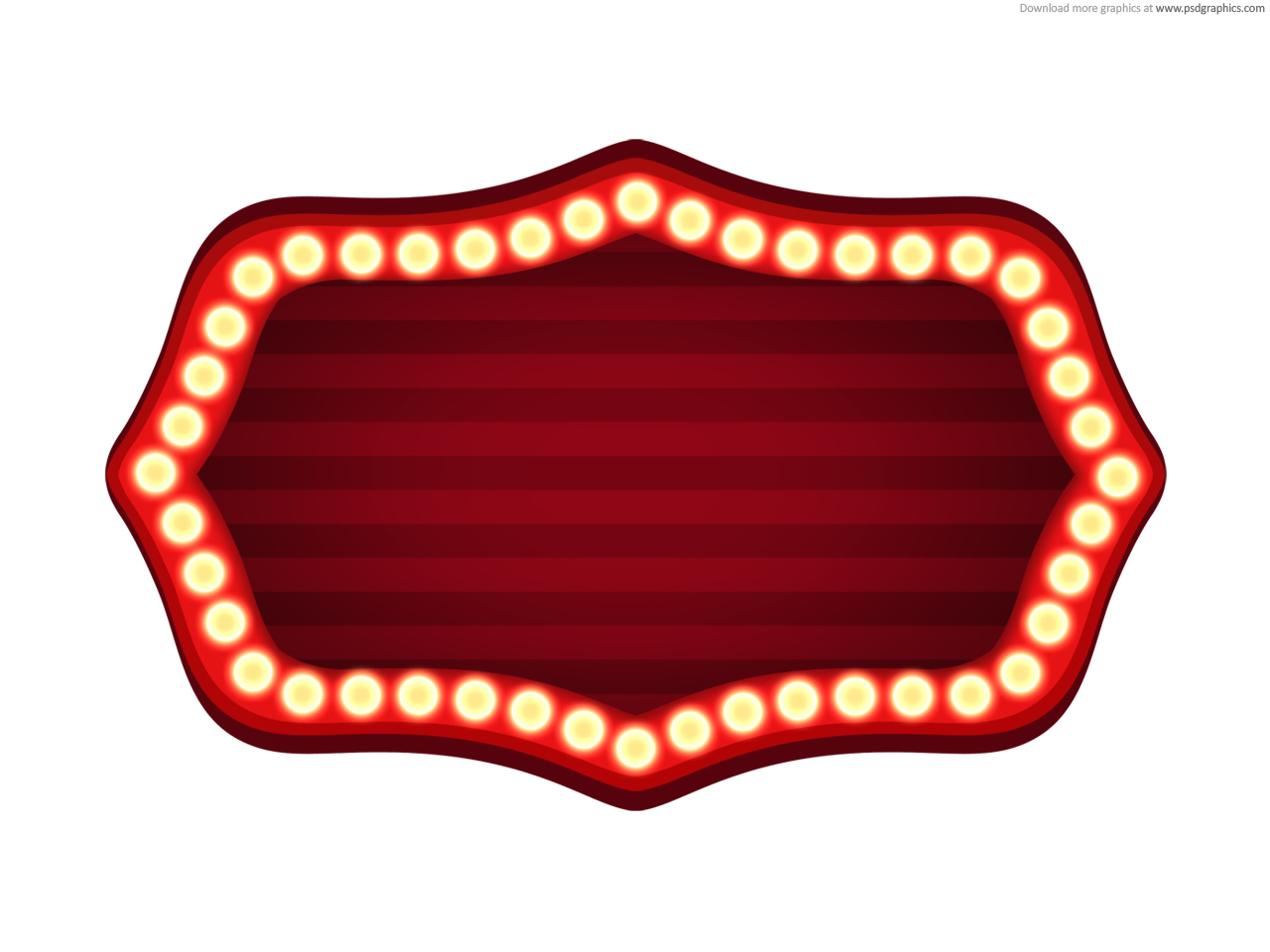 movie theater sign clipart box