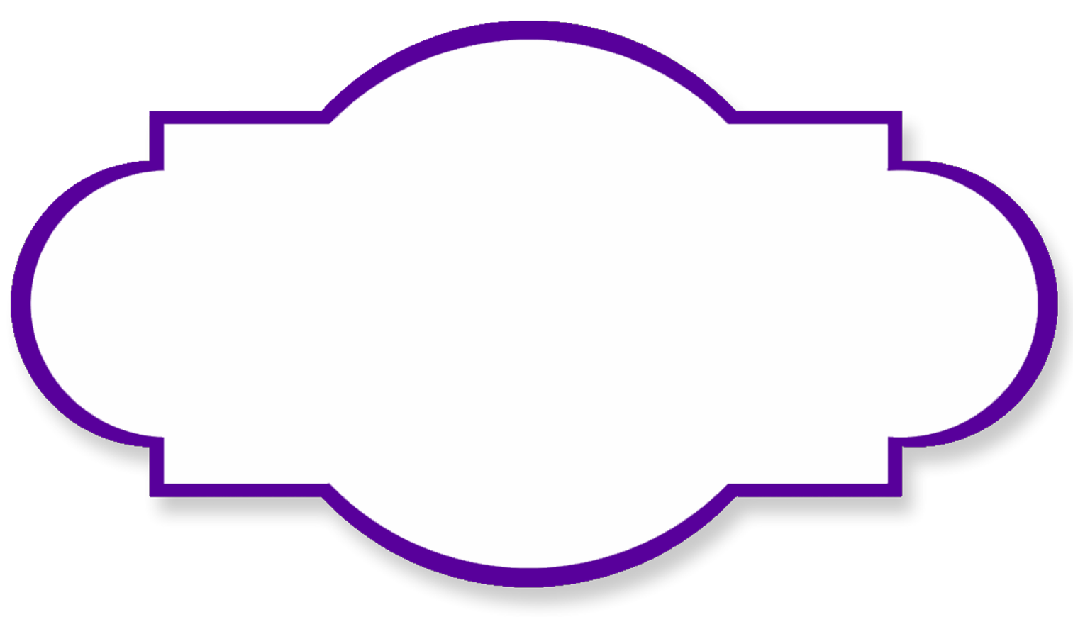 Purple Ribbon Border Clipart