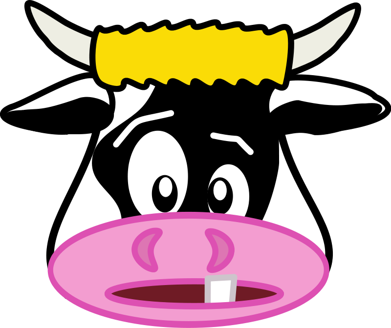 Cute Cartoon Cow Face - ClipArt Best