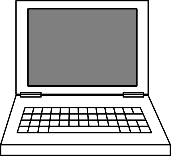 Cartoon Laptop Clipart
