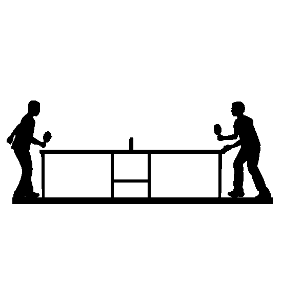 Ping Pong Black And White - ClipArt Best