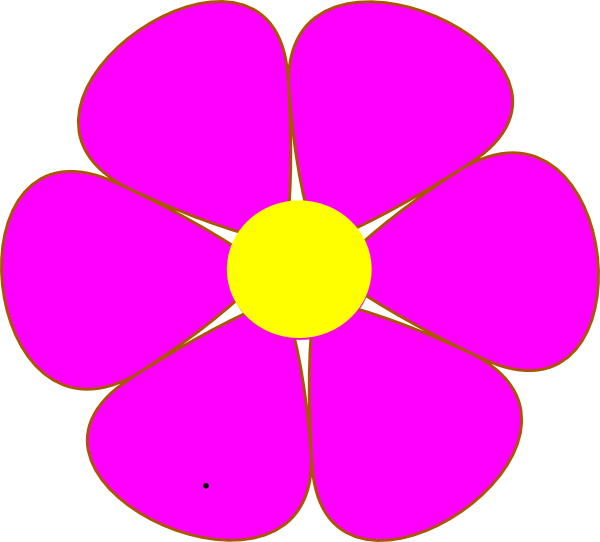 Pink clip art flowers