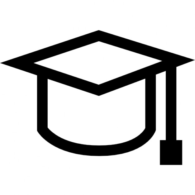 Graduation cap outline Icons | Free Download