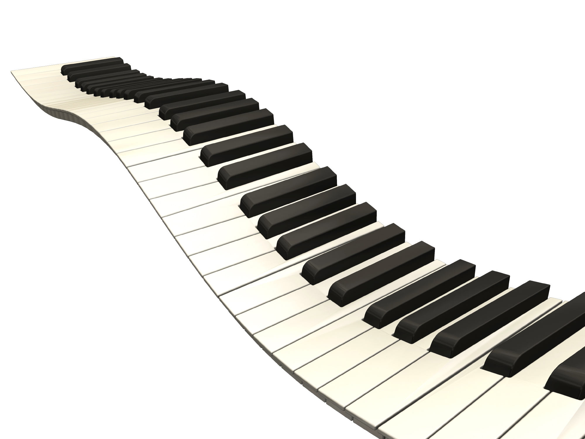 Wavy piano keys clipart