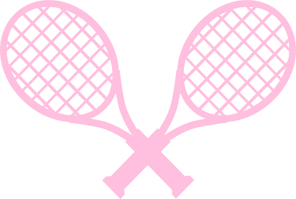 Tennis racket clipart pink girl