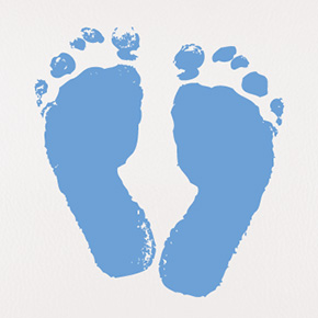 Baby Boy Footprint" Mother's Day design on 2nd-4th Generation iPad ...
