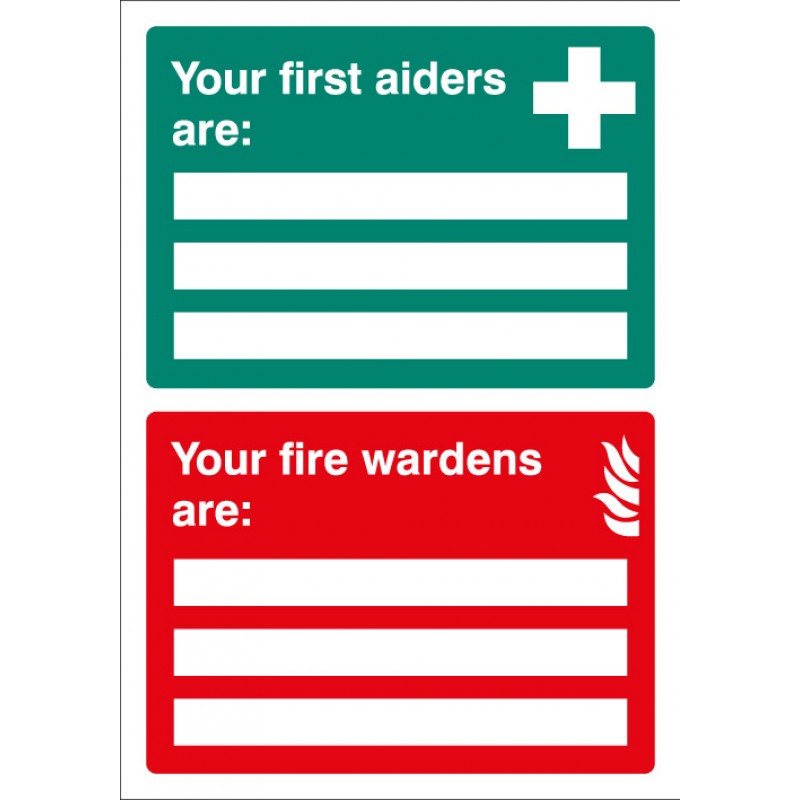 Printable Fire Warden Poster Template Free