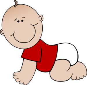Baby Bay Boy With Red Shirt 2 clip art - vector clip art online ...