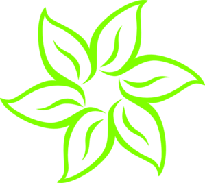 Lime Green Flower clip art - vector clip art online, royalty free ...