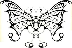 deviantART: More Like Filigree Butterfly Tattoo by