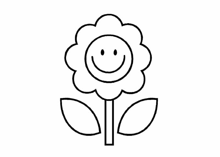 Cartoon Flowers Coloring Pages | Hagio Graphic