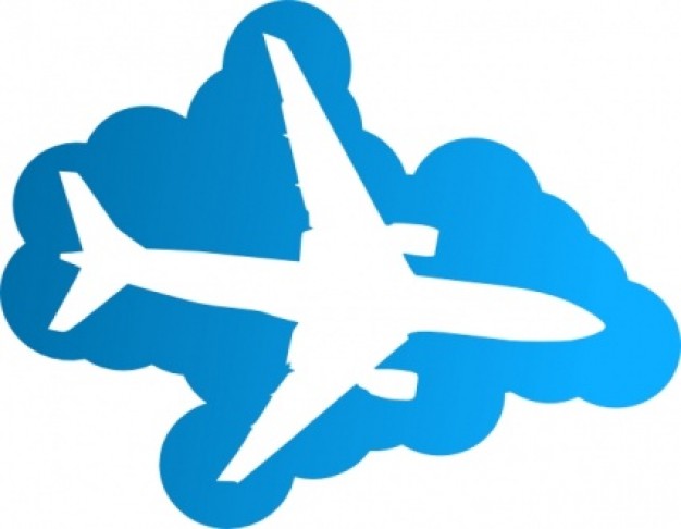 Plane In The Sky clip art | Download free Vector