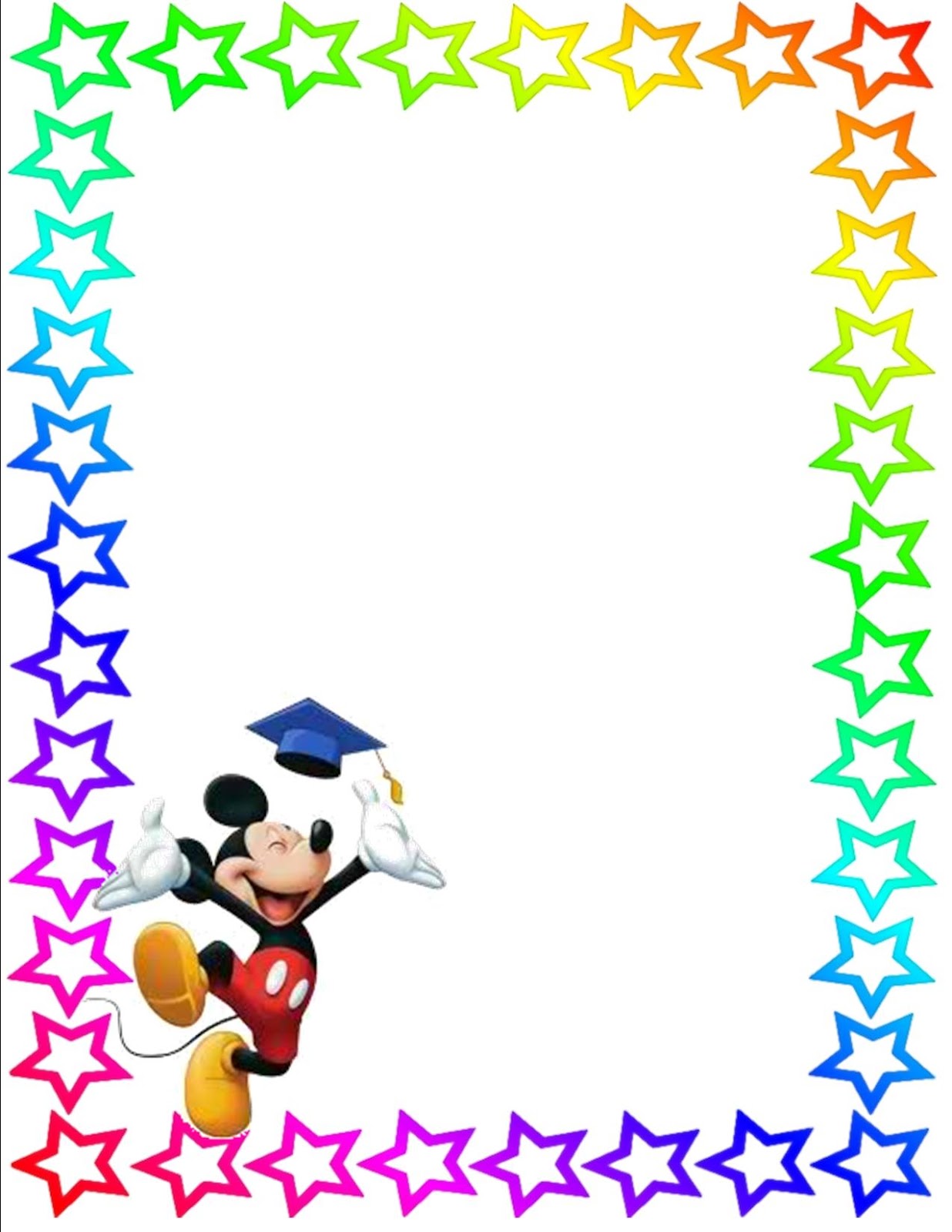 Mickey Mouse Page Border - ClipArt Best