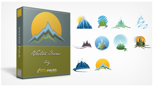 Mountains Vector Icons | Kamlesh